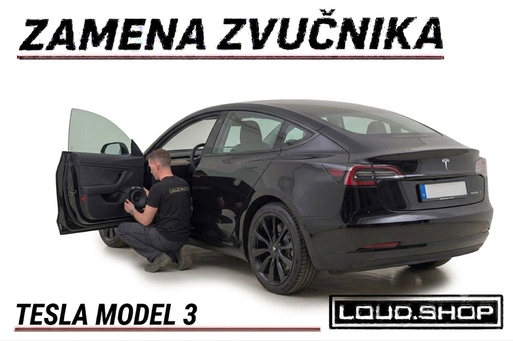 Komplet Zvučnika za Tesla Model 3