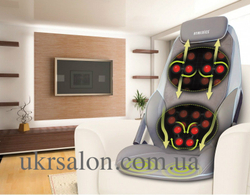 Масажна накидка HoMedics Shiatsu MAX Deluxe з розворотного ролами, прогревом, вібрацією в сидінні і чохлом