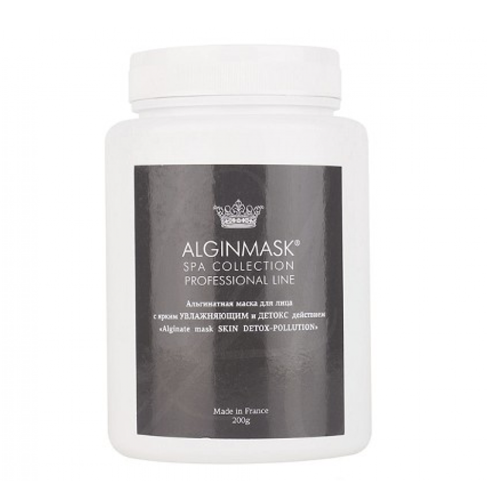 Альгінатна маска для обличчя з зволожуючою та детокс дією Peel off mask skin detox-pollution, Alginmask