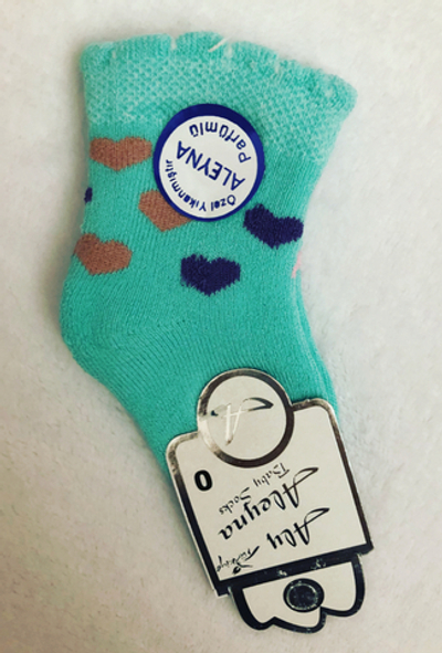 Шкарпетки "Сердечки", махра ТМ "Aleyna" (6-12 міс)