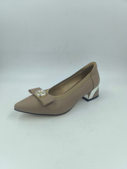 Женские балетки из искусственной кожи с декоративным элементом /размеры 35-40