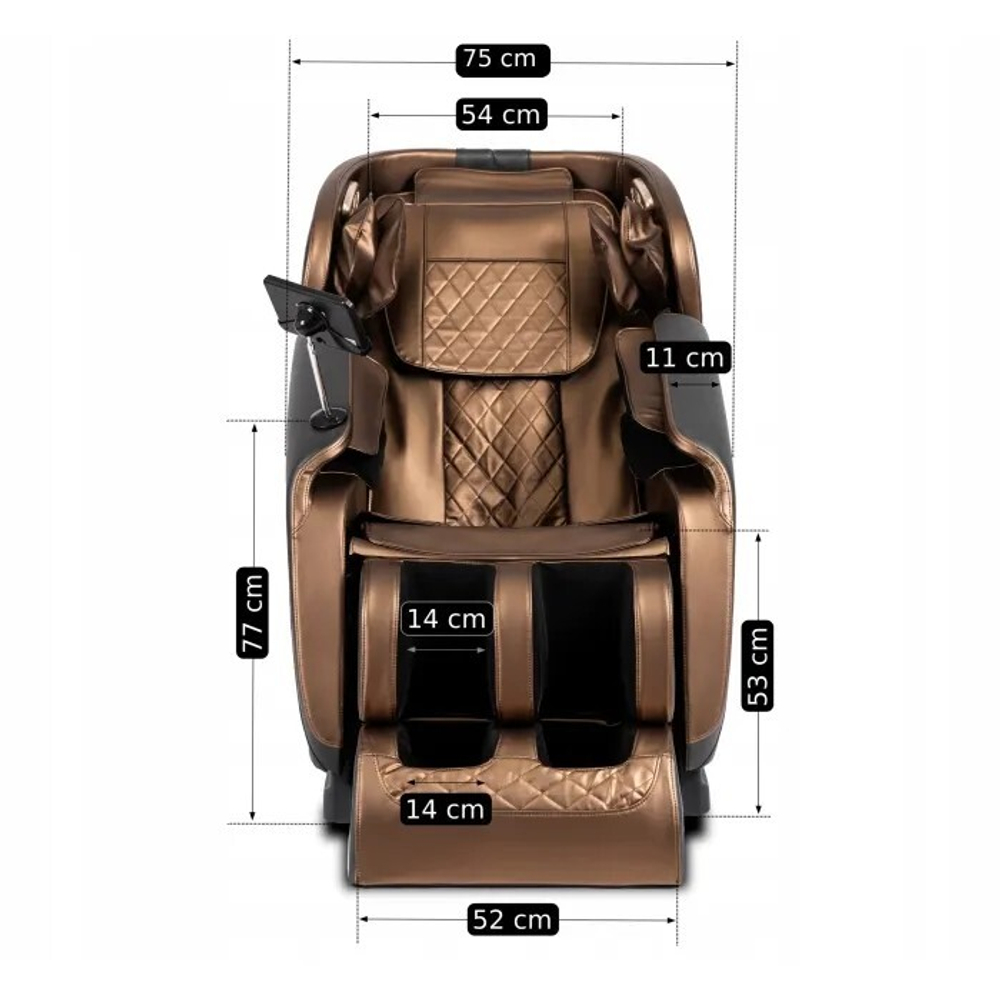 Масажне крісло Maxvel, бронзове