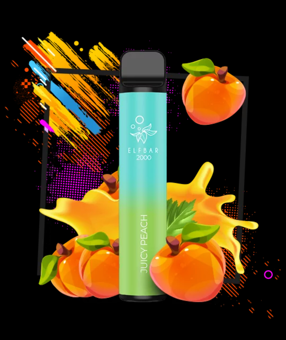 ElfBar 2000 Juicy Peach (Эльф Бар Персиковый Сок)