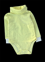 Боді-водолазка з довгим рукавом, футер "Пупчик" (80 см)