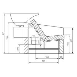 Перукарська мийка 1007-2