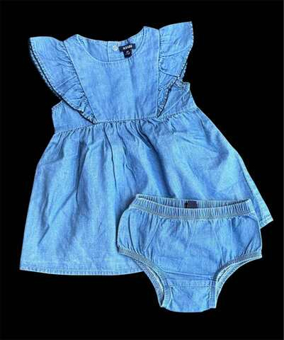 Костюм 2в1: сукня, блумери, денім ТМ "Kiabi" (68 см)