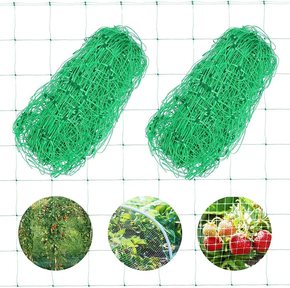 Огуречная сетка 1.7х50м  Шпалерная сетка для подвязки вьющихся растений.