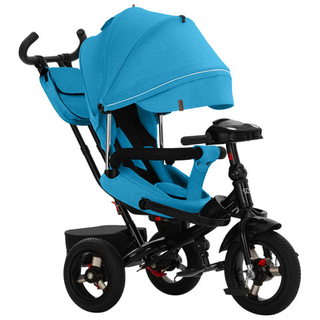 Дитячий триколісний велосипед TILLY Impulse T-386/2 Льон з пультом та посиленою рамою