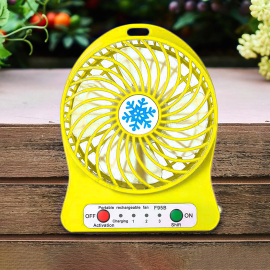 Міні-вентилятор Portable Fan Mini Жовтий