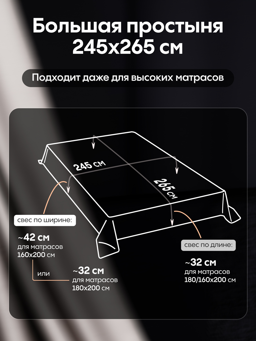 Комплект постельного белья Однотонный Сатин Премиум OCP006