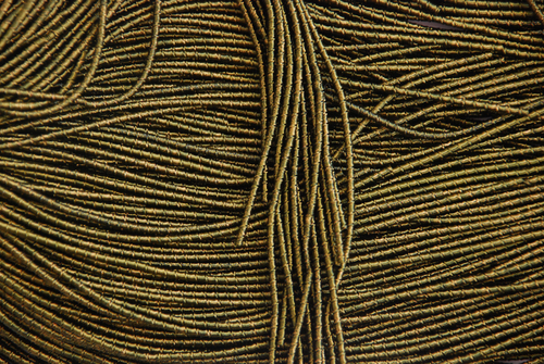 Фигурная канитель "Бамбук"  хаки 2,1мм