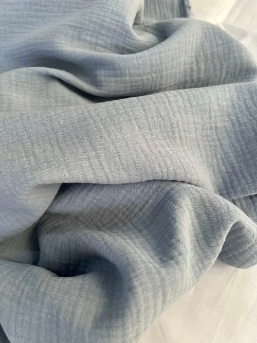 Муслин жатый однотонный