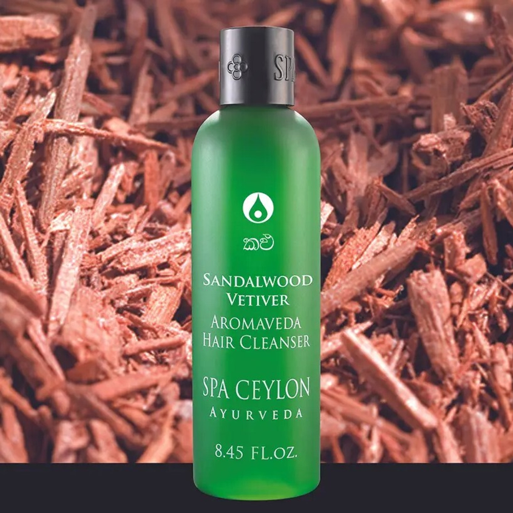 Шампунь для жирной кожи головы Сандал и Ветивер 250 мл, SPA Ceylon