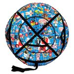 Надувные санки-ватрушки  для катания с горки "Роблекс blue" диаметр 100 см. (Оксфорд, ПВХ)