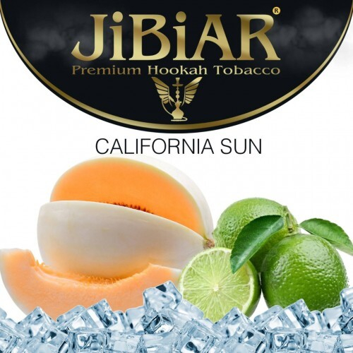 Табак Jibiar California Sun (Джибиар Калифорнийское Солнце Лед Дыня Лайм) 250г (Изготовлен в 2019)