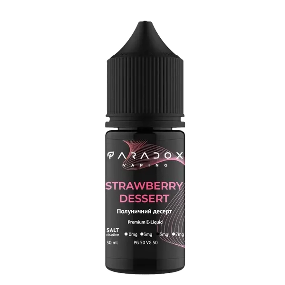 Солевая Жидкость Paradox Strawberry Dessert 30мl