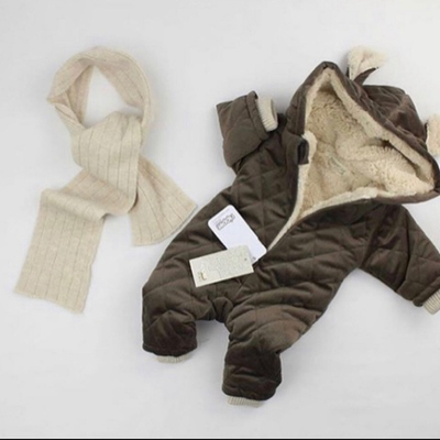 Комбінезон з капюшоном "Стиляга", вельвет, махра ТМ "Nipperland"