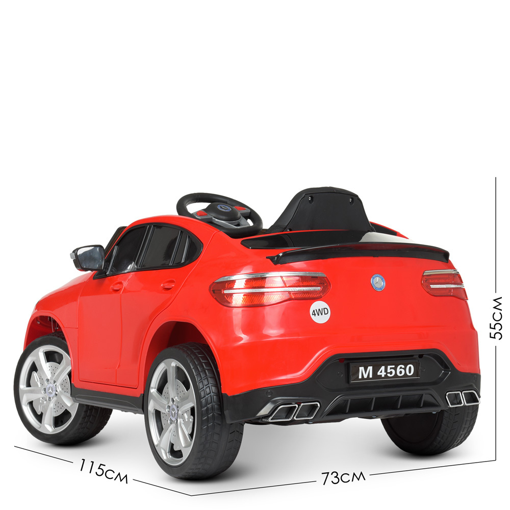 Дитячий електромобіль Mercedes (Мерседес) 4WD 180W Bambi M 4560EBLR