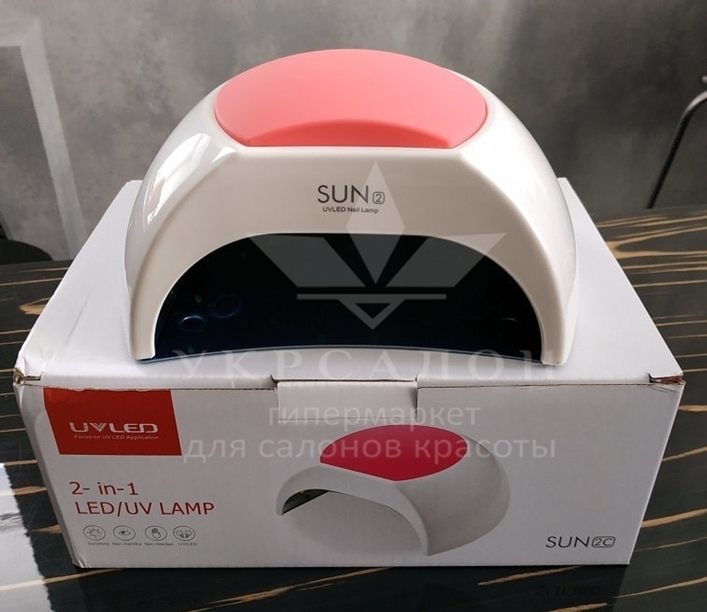Лампа для манікюру LED + UV Sun 2с, нового покоління з кварцовими діодами, 48 Вт