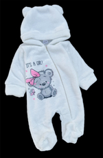 Комбінезон "It's a girl", набивна махра ТМ "Zabava"