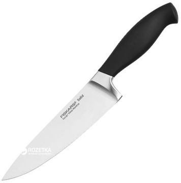 Кухонний ніж Fiskars Solid кухарський 17 см Black (1002977)