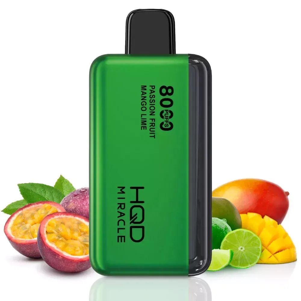 HQD Miracle 8000 Passion Fruit Mango Lime (5% nic)