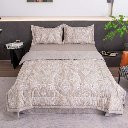 Комплект постельного белья Сатин с Одеялом 100% хлопок OB170