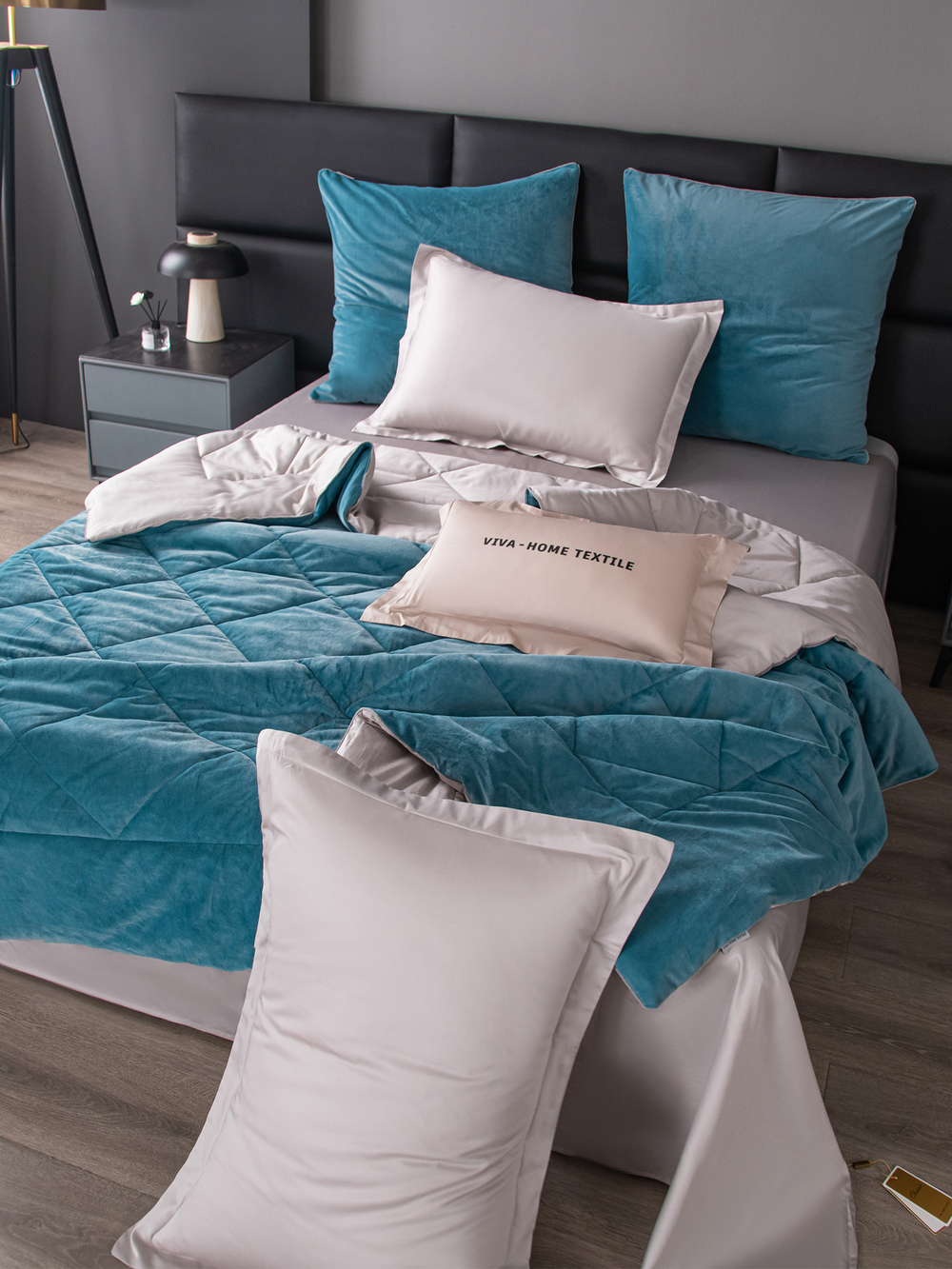 Комплект постельного белья Сатин Velvet Premium с Одеялом VP008