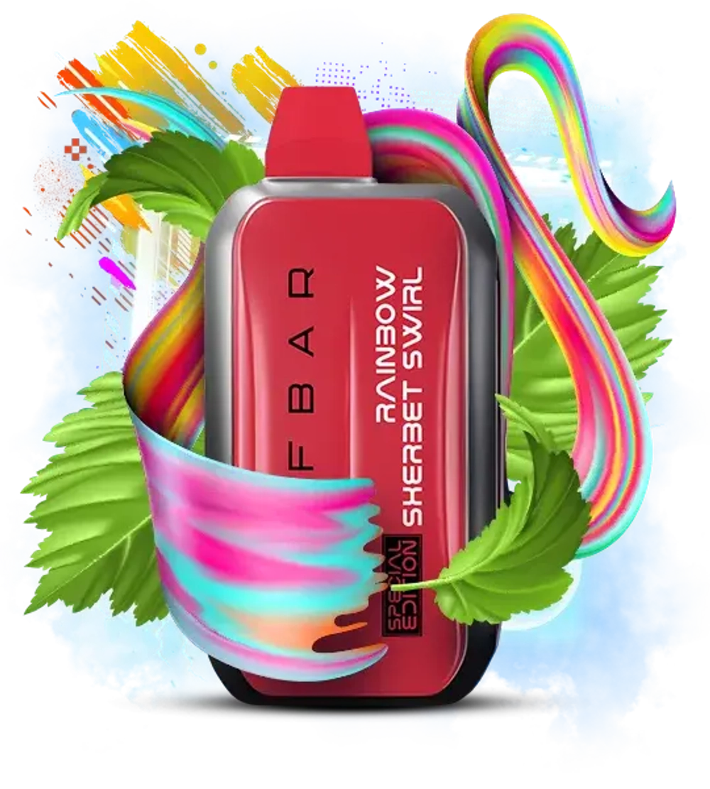 Rif Bar TURBO 25000 - Rainbow Sherbet Swirl (5% nic)