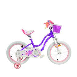 Детский двухколесный велосипед для девочки Royal Baby Stargirl 18 дюймов RB18G-1 с корзиной