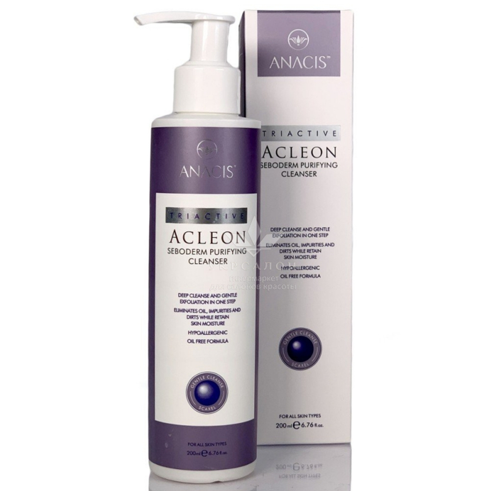 Гіпоалергенний гель для очищення шкіри Acleon Seboderm Purifying Cleanser