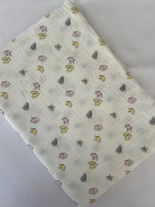 Пеленка муслиновая жатая двухслойная