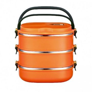 Ланч-бокс 2,7л. 3 попер. Peterhof PH-12416-27 orange
