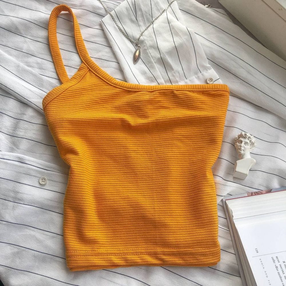 Топ - бралетт в рубчик на одну бретель