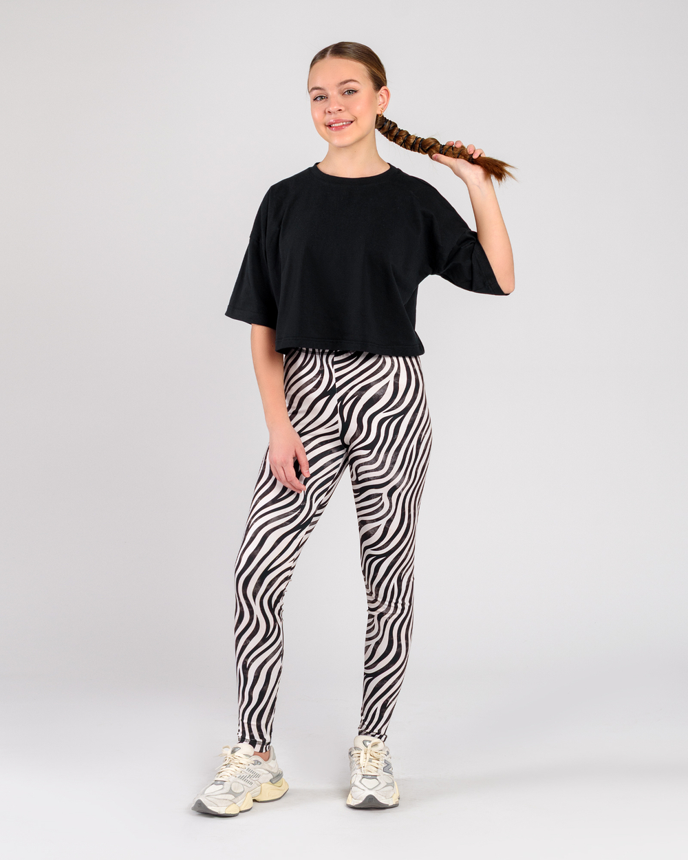 Леггинсы для девочки с принтом Zebra (арт. 2722500103)