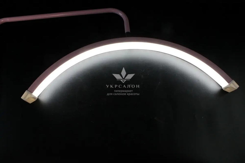 Бестеневая настольная Led лампа на струбцине Moon HD-M6X (SP-006), 50 Вт, розовая