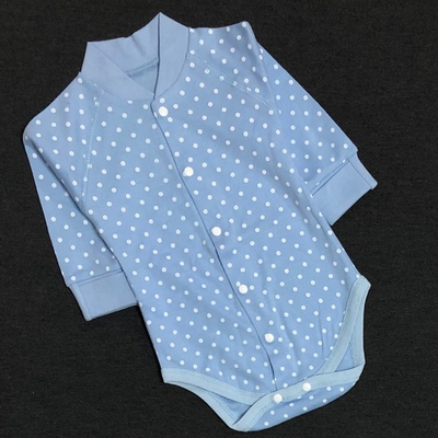 Боді з довгим рукавом "Принт", інтерлок ТМ "Happy ToT" (68 см)