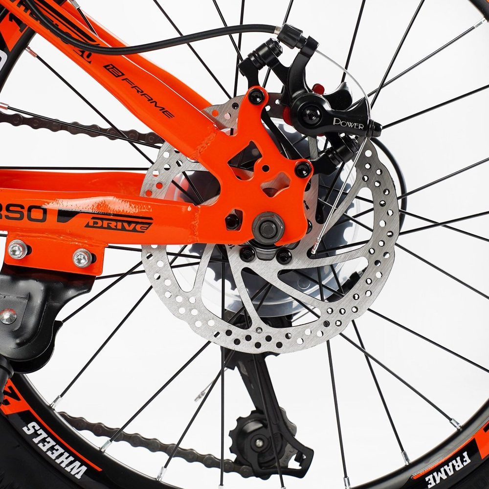 Детский спортивный велосипед 20 дюймов Corso Spirit, оборудование Shimano
