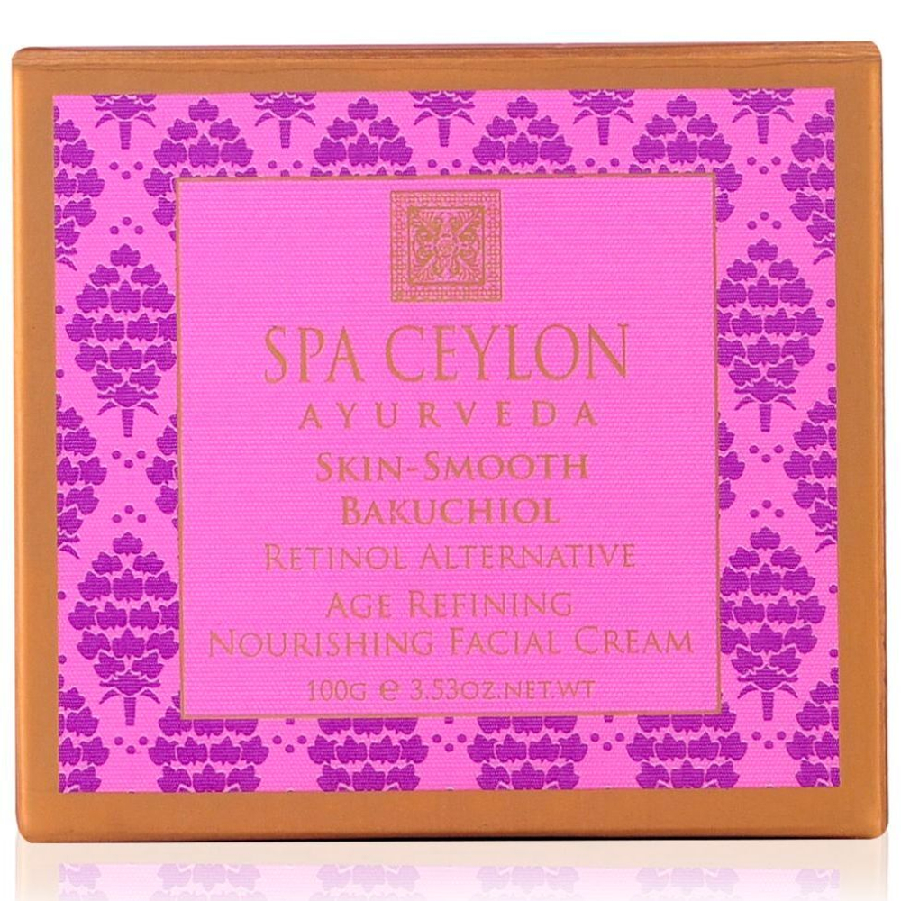 Омолаживающий, питательный крем для сухой и чувствительной кожи Бакучиол 100 г, SPA Ceylon