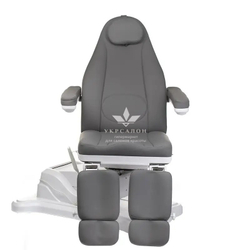 Крісло педикюрно-косметологічне Mazaro BR-6672А (5 моторів), grey