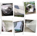 Тент полипропиленовый 2х3 от дождя и снега, затеняющий 100г./м2 (серый)