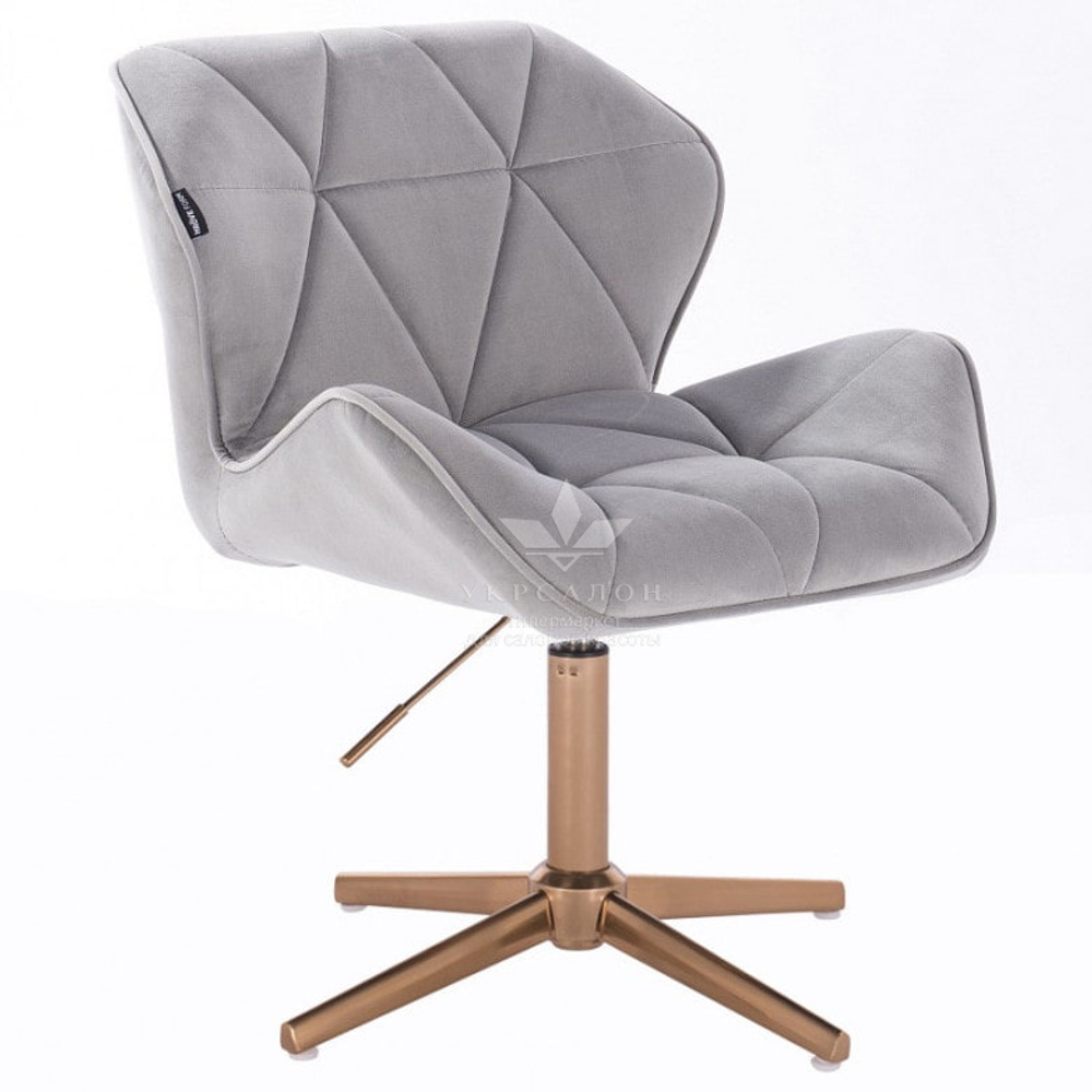 Стільчик клієнта Paris Velor gold cross