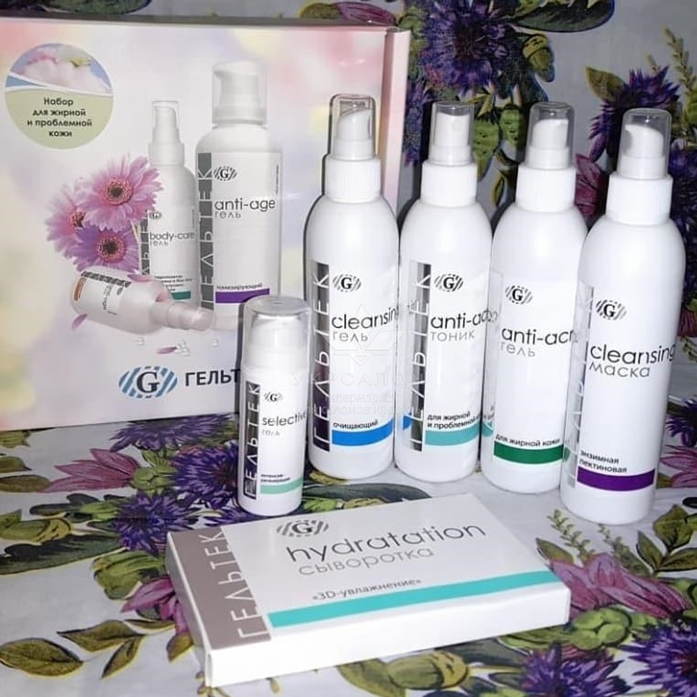 Тоник для жирной и проблемной кожи серии Anti-Acne, Гельтек