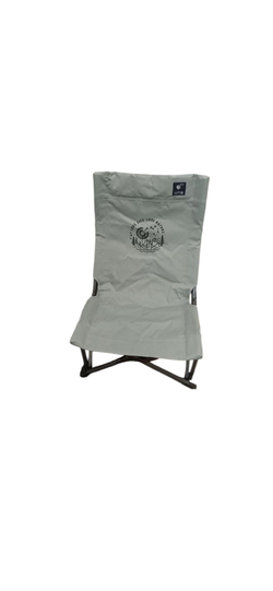 Кресло складное на металлических ножках серый