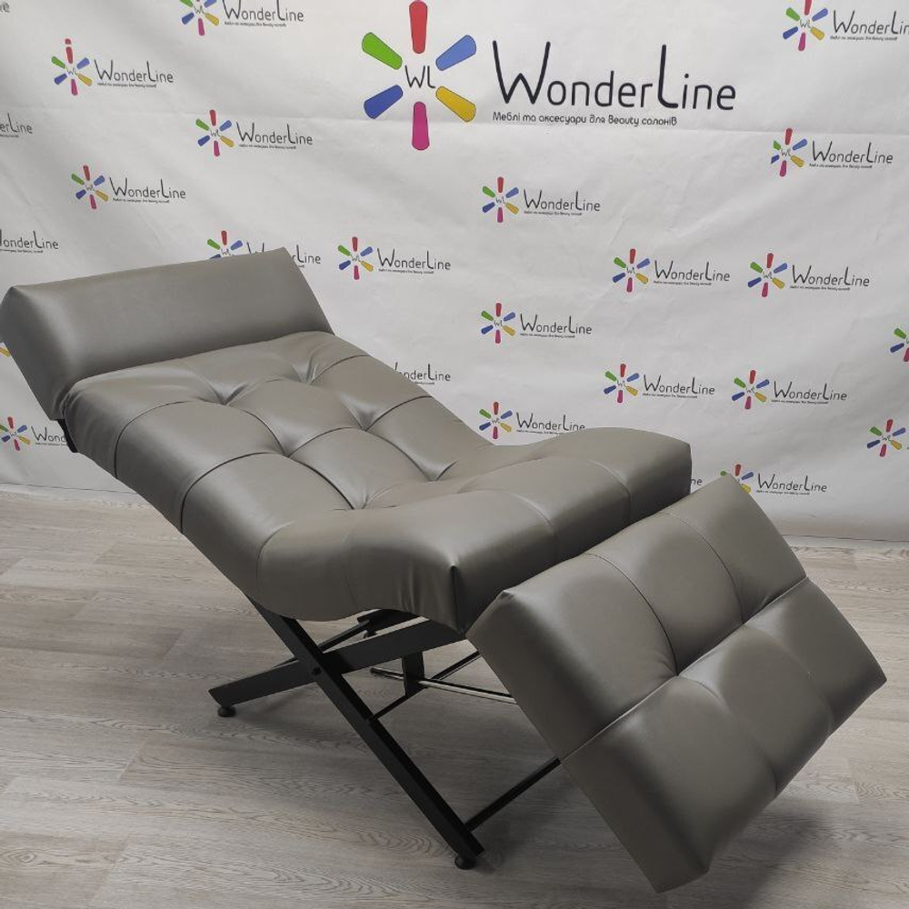 Анатомічна кушетка Tertio 2 Black для лешмейкерів та бровістів