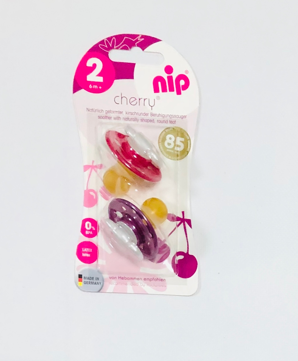 Пустушки латексні Cherry, 6+ міс, ТМ "Nip"