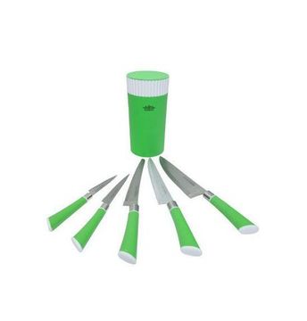 Набір ножів Peterhof PH 22373 green ( 6 попер.)