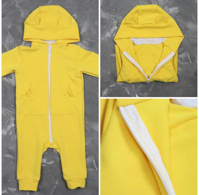 Ромпер з капюшоном «Ведмежа», двунитка