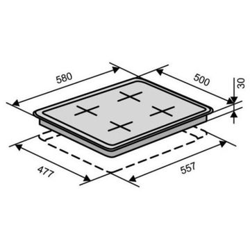 Варильна поверхня газова VENTOLUX HG640-B1 EE (INOX)