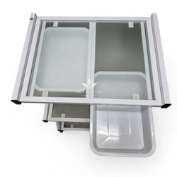 Косметологическая тележка R-72 white